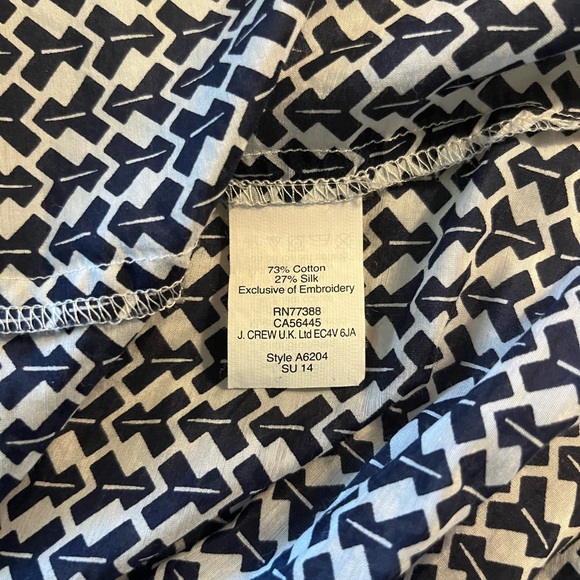 J Crew embroidered silk blend sleeveless top - Picture 8 of 13